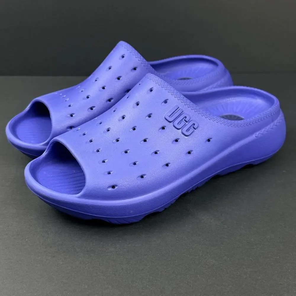 UGG SAMPLE Slide It Men’s Size 9 Blue EVA Foam Pool Beach Sandals 1137973 NEW